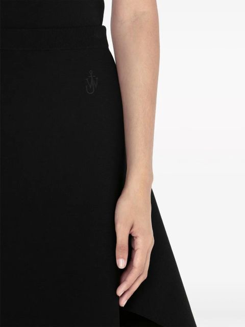 JW Anderson asymmetric-hem midi skirt - Black