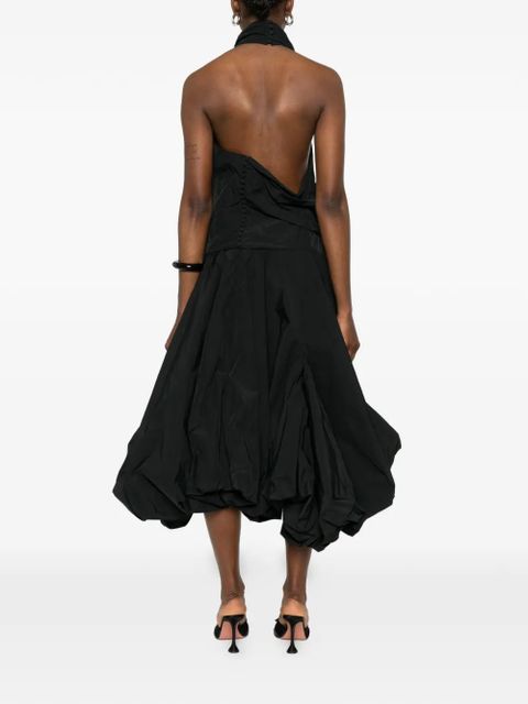 Magda Butrym halterneck midi dress - Black