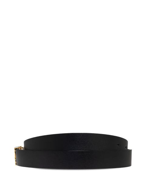 Victoria Beckham logo-buckle leather belt - Black