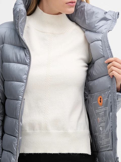 Save The Duck kurtka ELSIE kolor niebieski zimowa D30520W.IRIS21