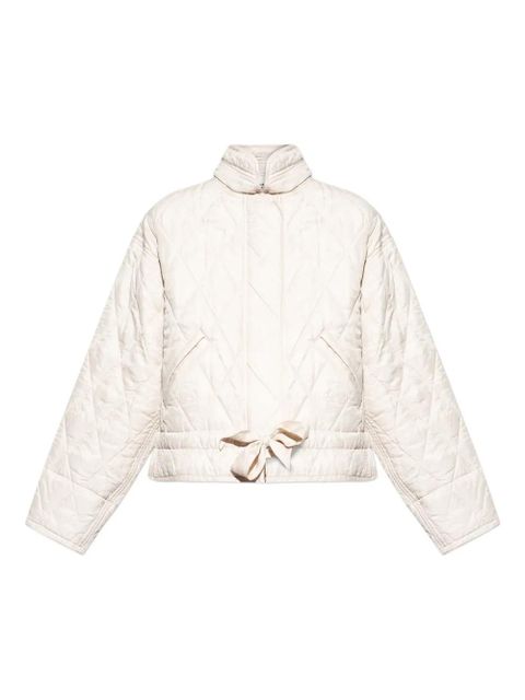 MARANT ÉTOILE Zakiane quilted tie-detail jacket - Neutrals - zdjęcie produktu nr 1