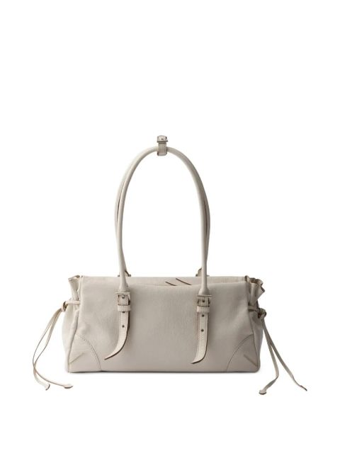 Prada medium Bonnie leather tote bag - Neutrals - zdjęcie produktu nr 2