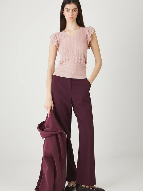 Medicine bluza damska kolor fioletowy z kapturem gładka - zdjęcie produktu nr 2