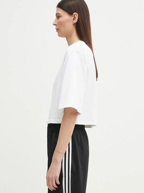 Fiorucci t-shirt bawełniany Curly Lollipop Logo Cropped Padded damski kolor biały U02SPTSH106CJ01WH01