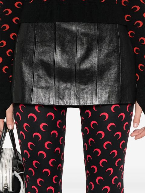 Marine Serre Moon jersey leggings - Black - zdjęcie produktu nr 2