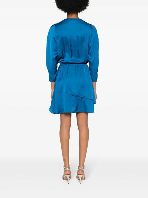 Zadig&Voltaire Rogers satin mini dress - Blue