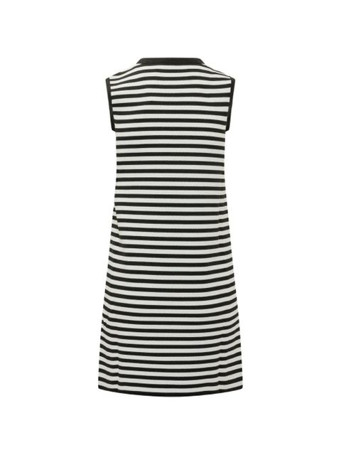 Max Mara MXPrane striped sleeveless mini dress - Black - zdjęcie produktu nr 2