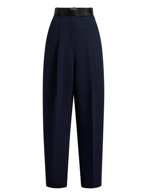 KHAITE Cullen pleated trousers - Blue - zdjęcie produktu nr 1