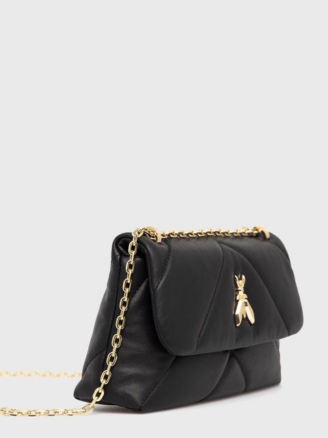 Patrizia Pepe torebka skórzana kolor czarny CB0084 L006