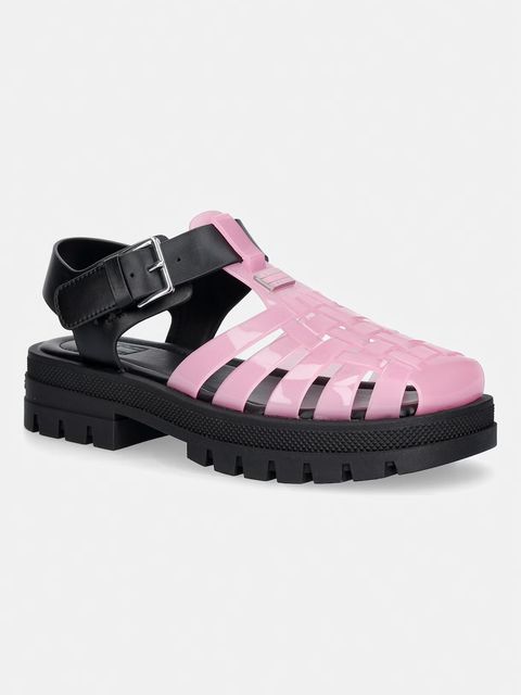 Tommy Jeans sandały z odkrytą piętą damskie TJW JELLY FISHERMAN SANDAL - zdjęcie produktu nr 1