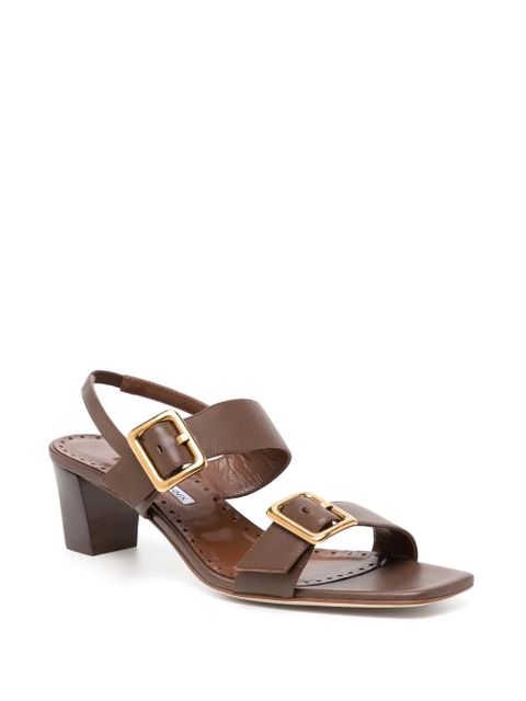 Manolo Blahnik 50mm Thalitsli sandals - Brown