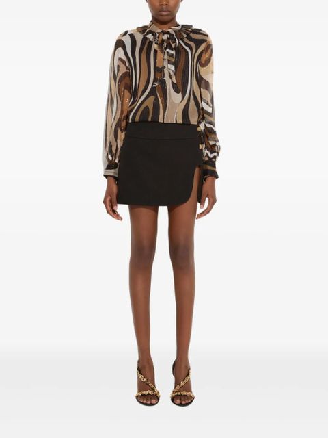 PUCCI buckle-detailed mini skirt - Black - zdjęcie produktu nr 2