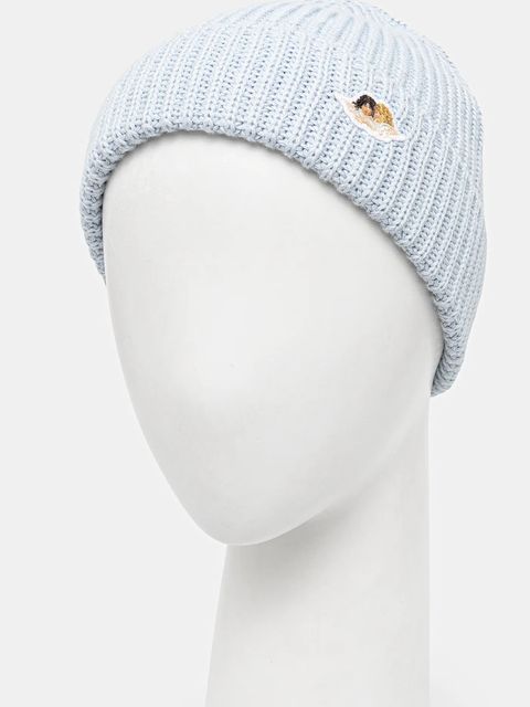 Fiorucci czapka z dodatkiem wełny Angel Patch kolor niebieski W02FPAHA216KN03BL02 - zdjęcie produktu nr 2