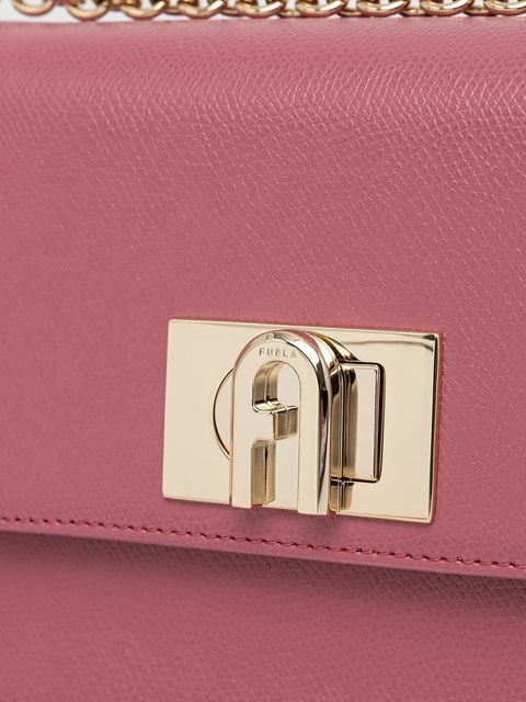 Furla torebka skórzana kolor różowy BAFKACO.ARE000.4147S