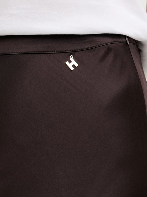 Silvian Heach spódnica FAREMI kolor brązowy midi rozkloszowana GPA25324LO - zdjęcie produktu nr 2