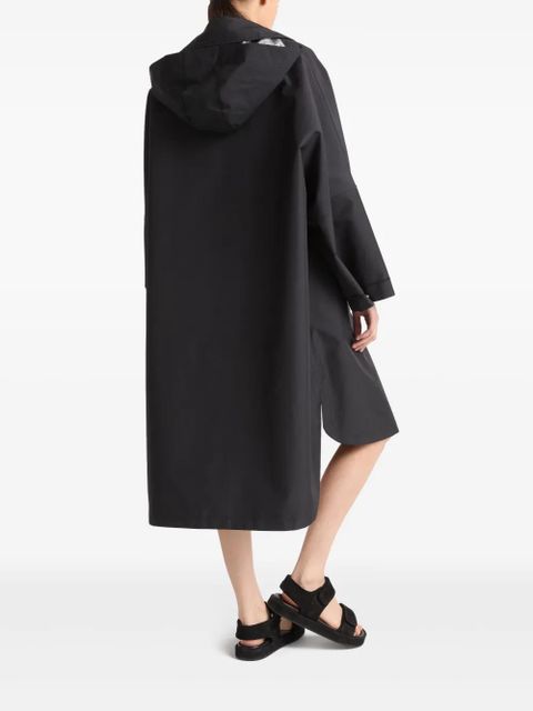 Yves Salomon hooded raincoat - Black