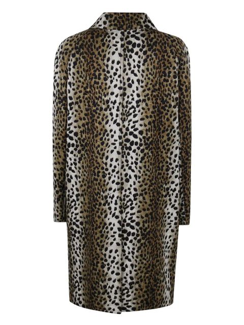 Blumarine leopard-print coat - Brown - zdjęcie produktu nr 2