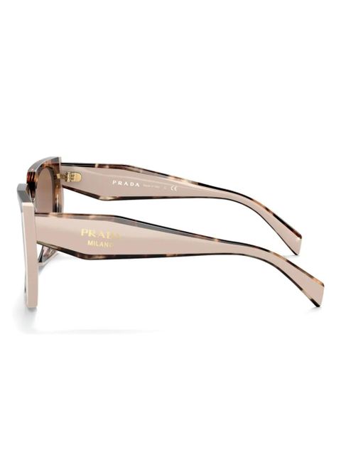 Prada Eyewear gradient rectangular-frame sunglasses - Neutrals