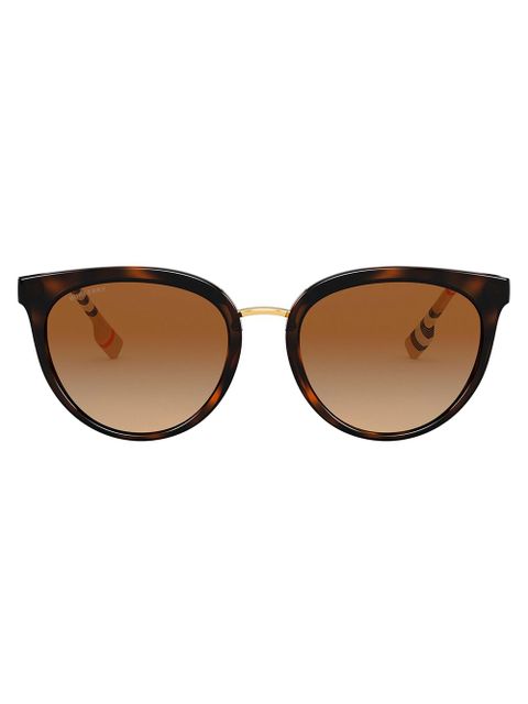 Burberry Eyewear Willow pantos-frame sunglasses - Brown - zdjęcie produktu nr 1