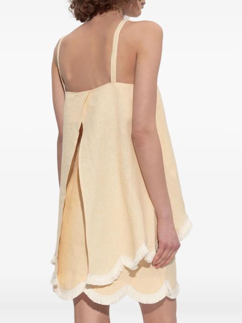 Posse Essie scalloped-hem fringed top - Yellow - zdjęcie produktu nr 2