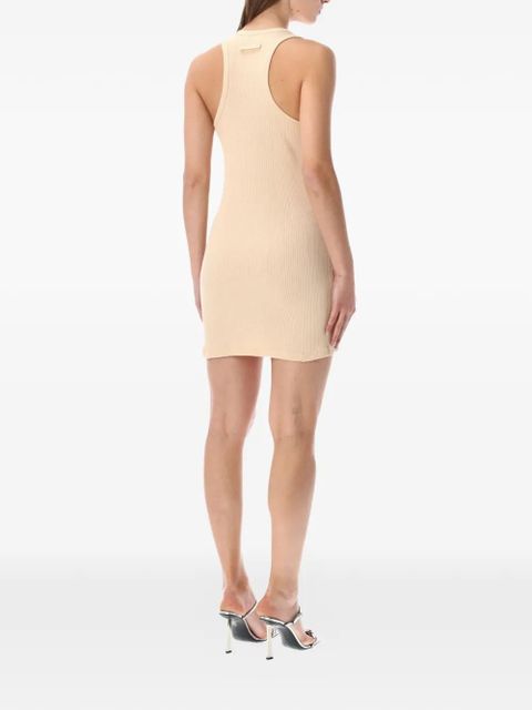 Jean Paul Gaultier buckles ribbed mini dress - Neutrals - zdjęcie produktu nr 2