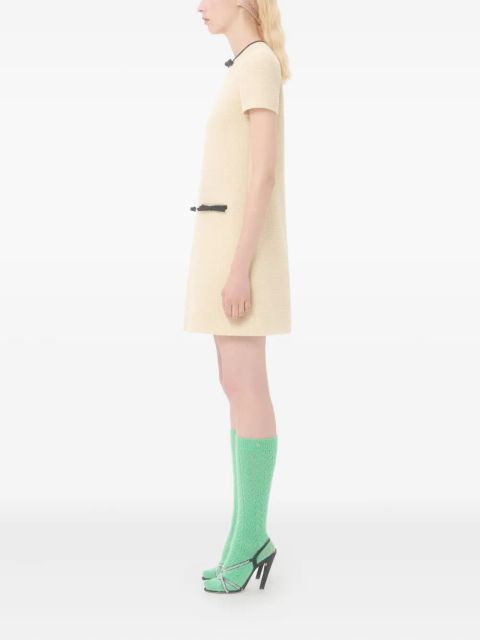 Valentino Garavani bow-embellished tweed dress - Neutrals - zdjęcie produktu nr 2