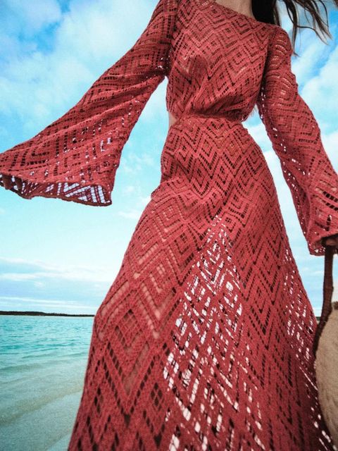 Johanna Ortiz Under The Sea embroidered midi dress