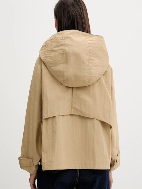 Hoss Intropia kurtka kolor beżowy przejściowa oversize 5452469 - zdjęcie produktu nr 2