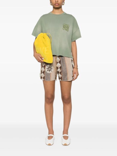 LOEWE abstract-print shorts - Neutrals
