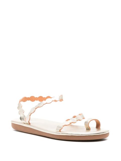 Ancient Greek Sandals Cronos flat leather sandals - Gold - zdjęcie produktu nr 2