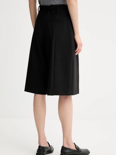 Simona Corsellini szorty damskie kolor czarny gładkie high waist A25CPPA01701