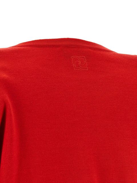 Magda Butrym draping knot wool knitwear - Red