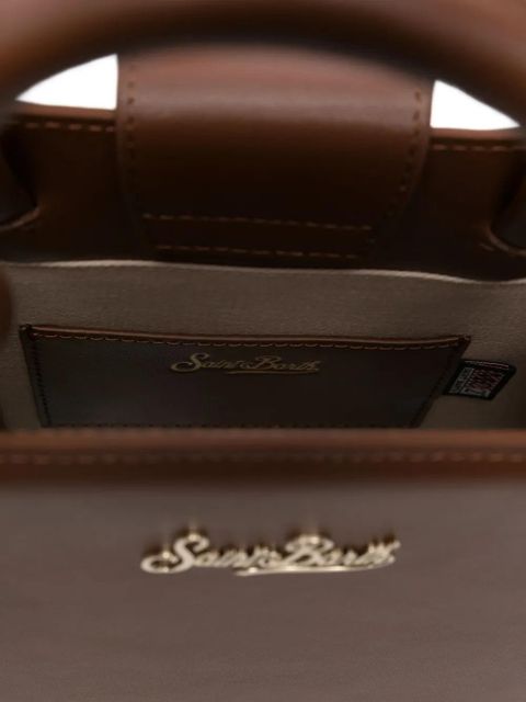 MC2 Saint Barth logo-lettering tote bag - Brown
