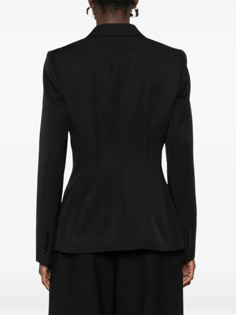 Alexander McQueen embellished-lapel blazer - Black