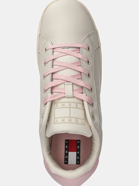 Tommy Jeans sneakersy skórzane TJW FLATFORM ESS