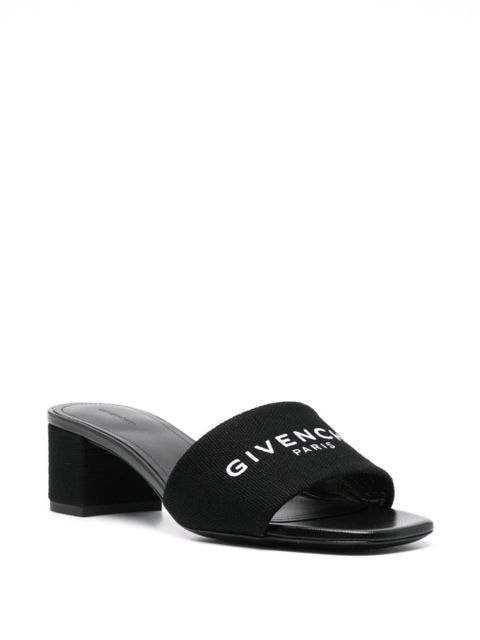Givenchy 50mm logo-print mules - Black - zdjęcie produktu nr 2