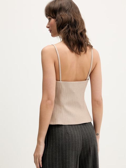 HUGO bluzka z dodatkiem lnu Copale - zdjęcie produktu nr 2