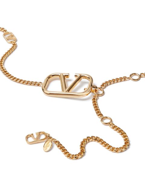 Valentino Garavani VLogo Signature polish-finish belt - Gold