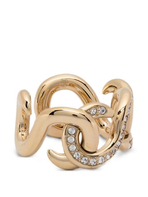Swarovski open round-cut ring - Gold - zdjęcie produktu nr 1