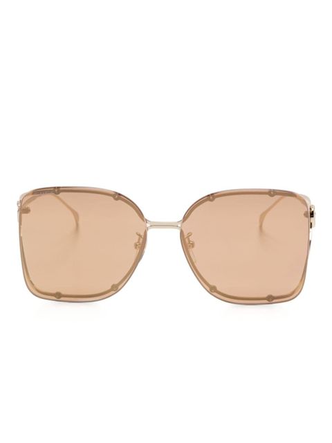 Gucci Eyewear oversize-frame sunglasses - Gold - zdjęcie produktu nr 1