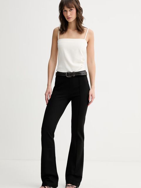 HUGO spodnie wide leg damskie z wiskozy Nolphine - zdjęcie produktu nr 1