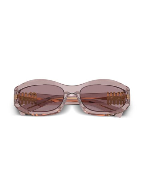 Miu Miu Eyewear geometric-frame sunglasses - Purple