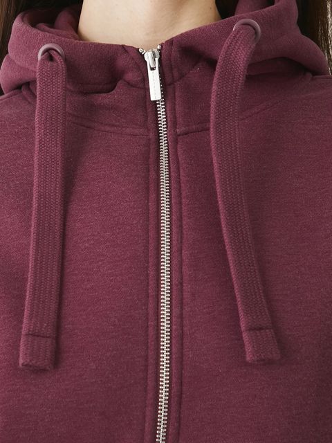 Medicine bluza damska kolor fioletowy z kapturem gładka