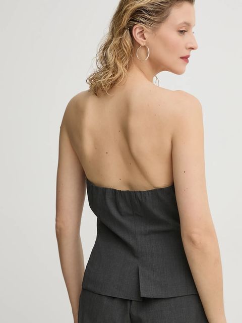 Samsoe Samsoe top z domieszką wełny SAELLEN