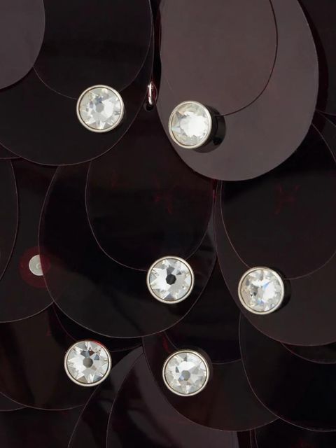 Rabanne chain-strap shoulder bag - Red