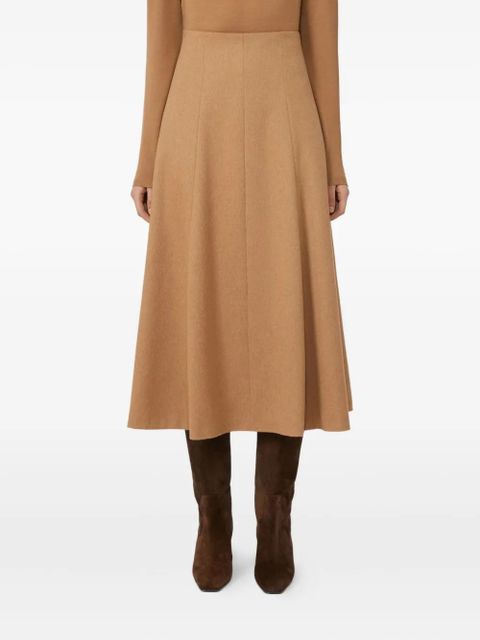 Max Mara panelled flared midi skirt - Brown - zdjęcie produktu nr 2