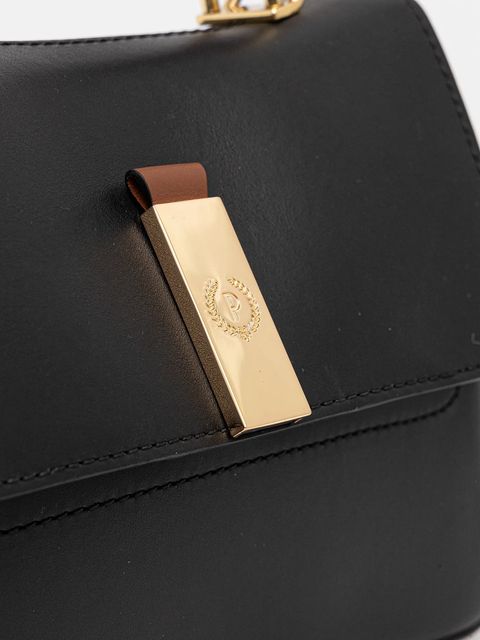 Pollini torebka skórzana kolor czarny PC4422PP0N QH1