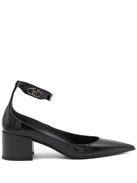 Valentino Garavani 60mm VLogo Lockette leather pumps - Black - zdjęcie produktu nr 1