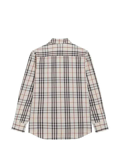 Burberry long-sleeve patterned shirt - Neutrals - zdjęcie produktu nr 2