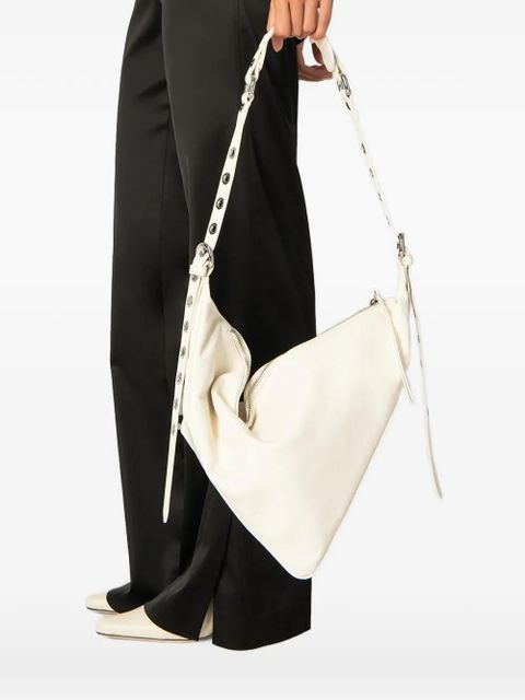 BY FAR Trayana leather cross body bag - Neutrals